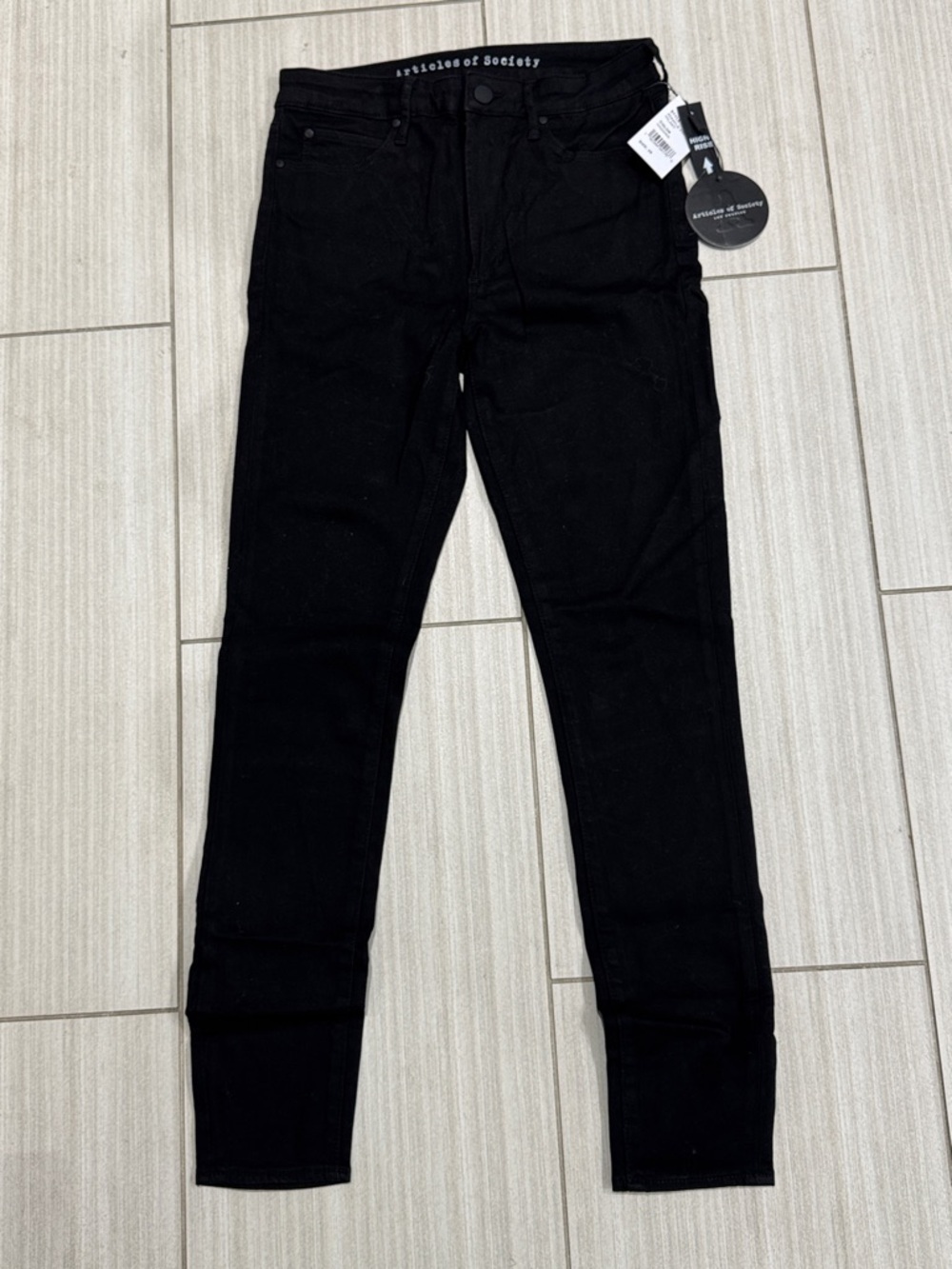 Articles Of Society Black High-Rise Skinny Jeans